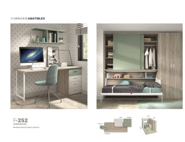 Cama abatible modelo Formas 252 - Imagen 2