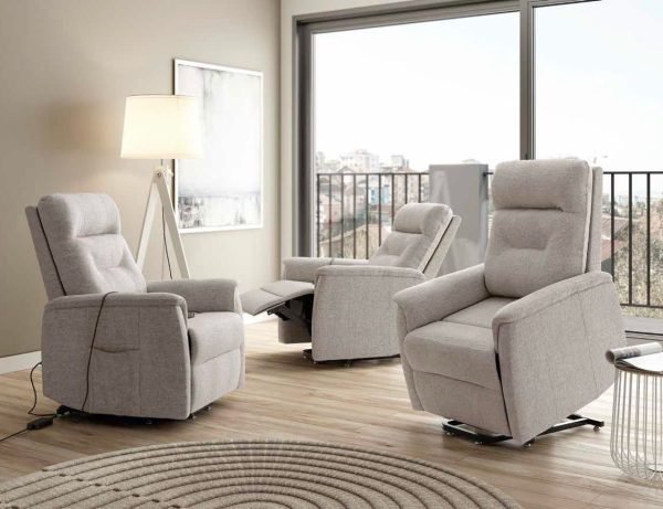 Butaca relax manual y power lift electrico. Modelo Diana