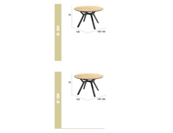 Mesa modelo Cantábrico extensible - Imagen 3